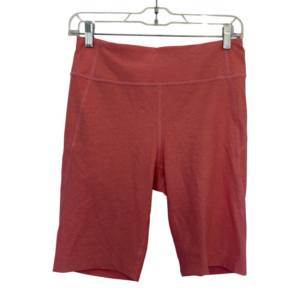 Outdoor Voices Warmup Bike Shorts M Coral Pink Heathered Compression Gorpcore